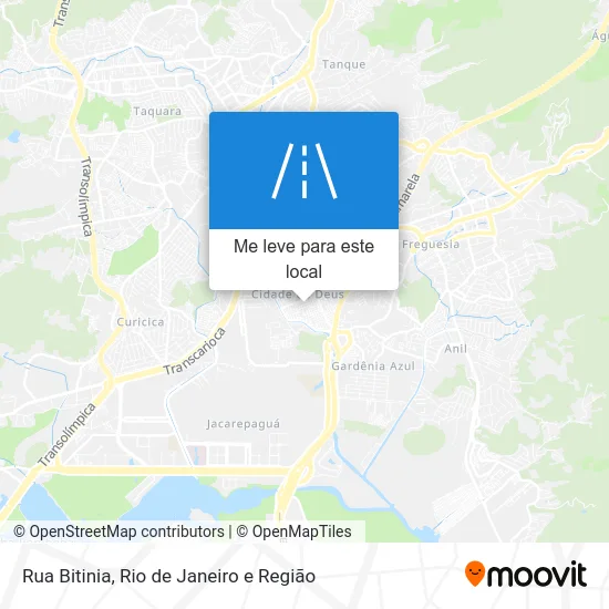 Rua Bitinia mapa