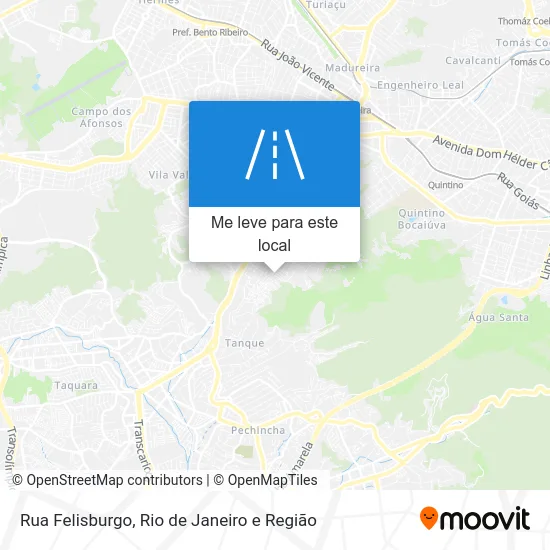 Rua Felisburgo mapa