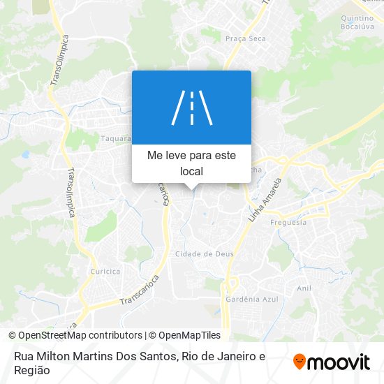 Rua Milton Martins Dos Santos mapa