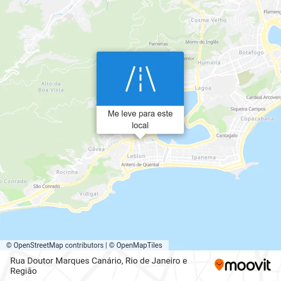 Rua Doutor Marques Canário mapa