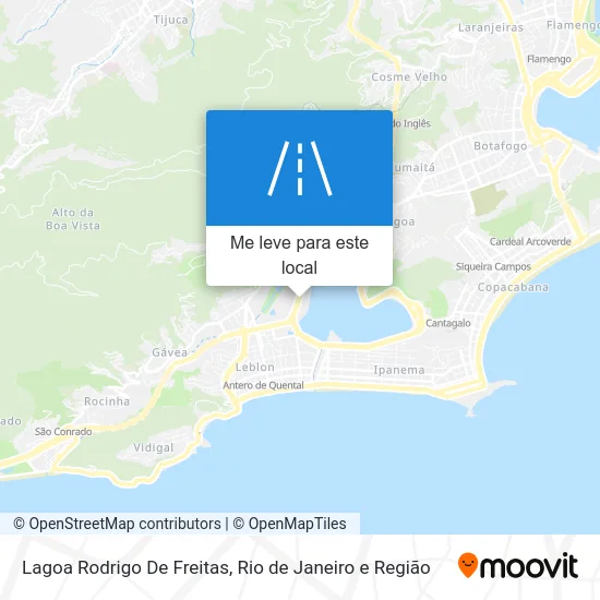 Lagoa Rodrigo De Freitas mapa