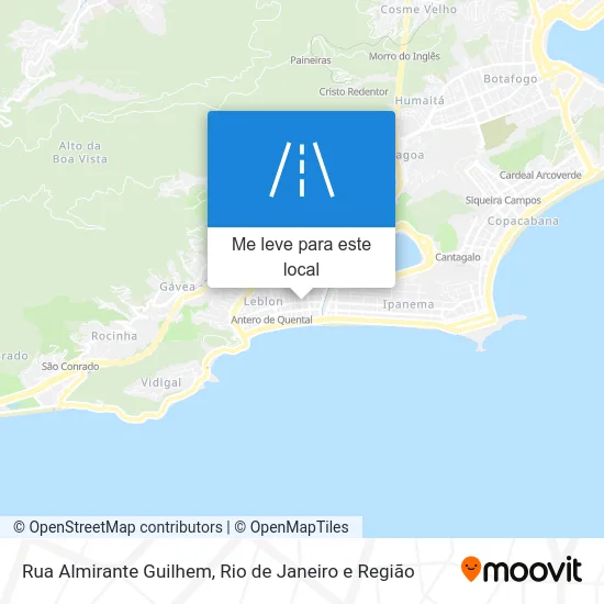 Rua Almirante Guilhem mapa