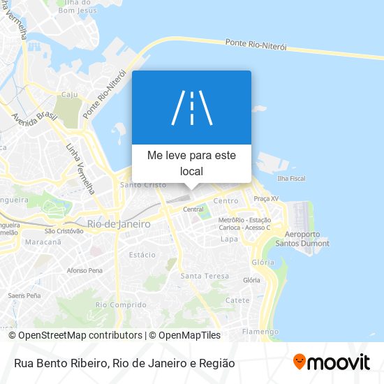 Rua Bento Ribeiro mapa