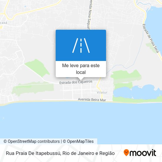 Rua Praia De Itapebussú mapa
