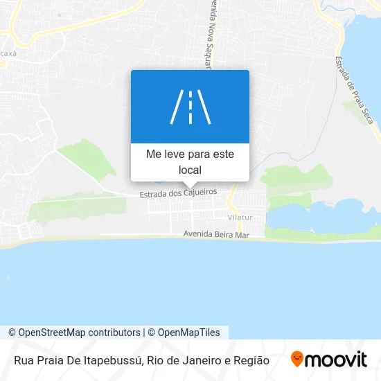Rua Praia De Itapebussú mapa