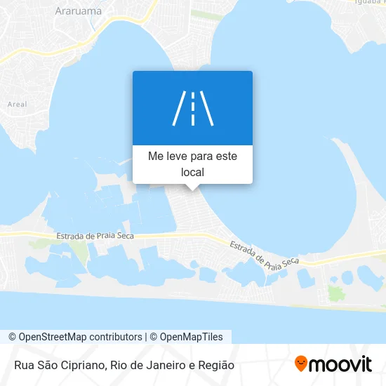 Rua São Cipriano mapa