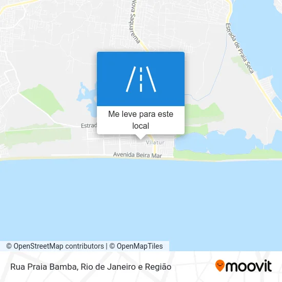 Rua Praia Bamba mapa