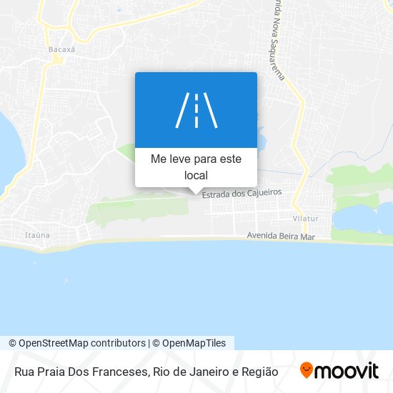 Rua Praia Dos Franceses mapa