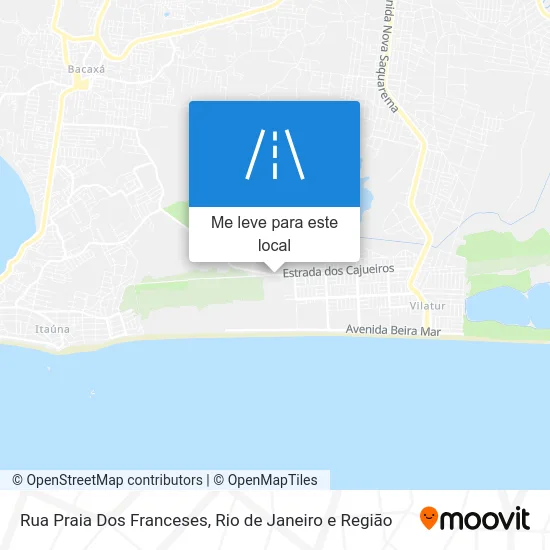 Rua Praia Dos Franceses mapa