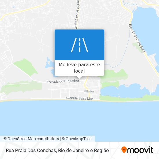 Rua Praia Das Conchas mapa