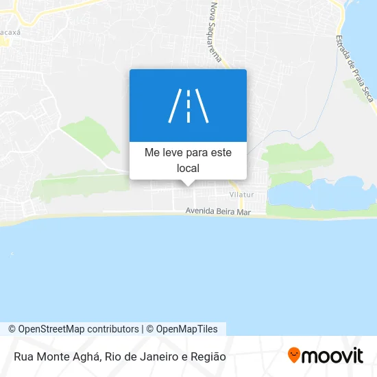 Rua Monte Aghá mapa