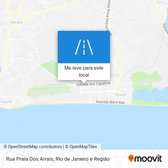 Rua Praia Dos Arrais mapa