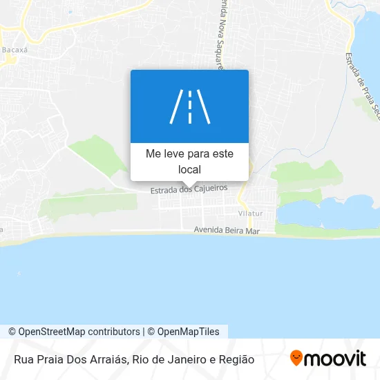 Rua Praia Dos Arraiás mapa