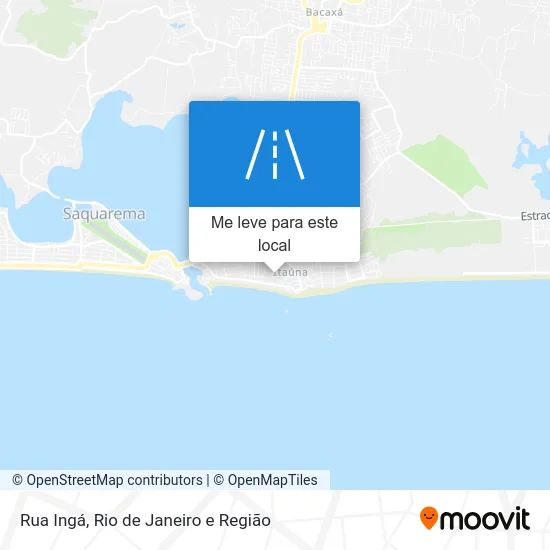 Rua Ingá mapa