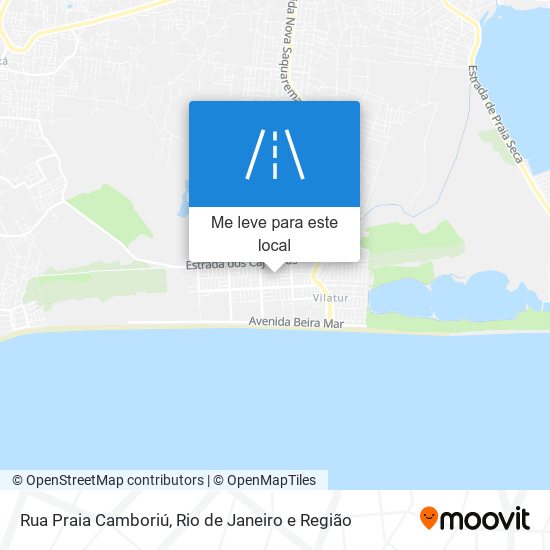 Rua Praia Camboriú mapa