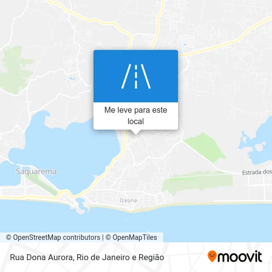 Rua Dona Aurora mapa