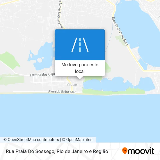Rua Praia Do Sossego mapa
