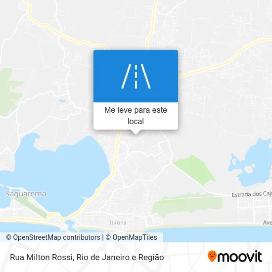 Rua Milton Rossi mapa