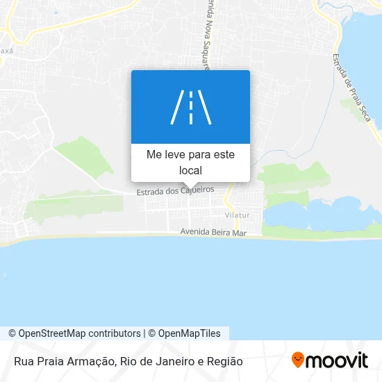 Rua Praia Armação mapa
