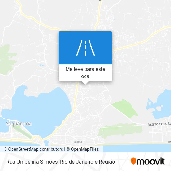 Rua Umbelina Simões mapa