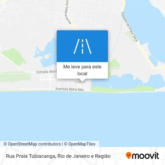 Rua Praia Tubiacanga mapa