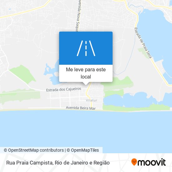 Rua Praia Campista mapa