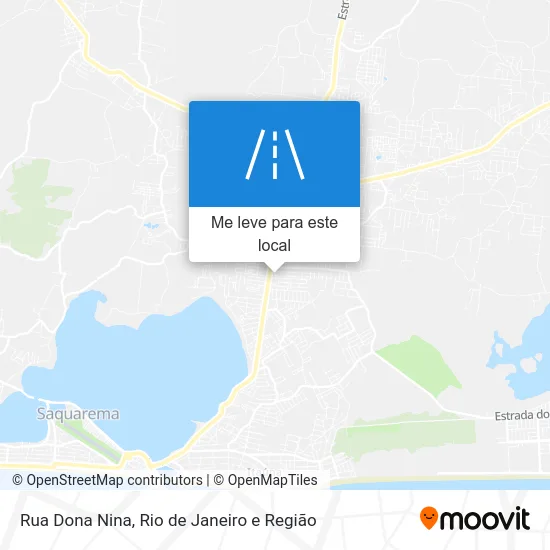 Rua Dona Nina mapa