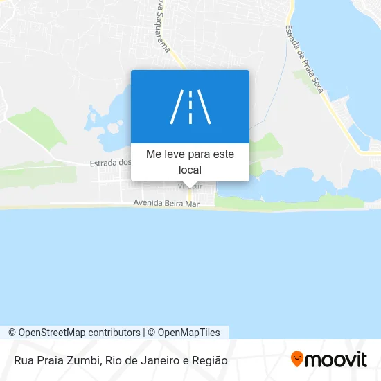 Rua Praia Zumbi mapa
