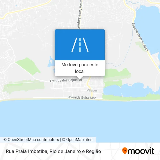 Rua Praia Imbetiba mapa