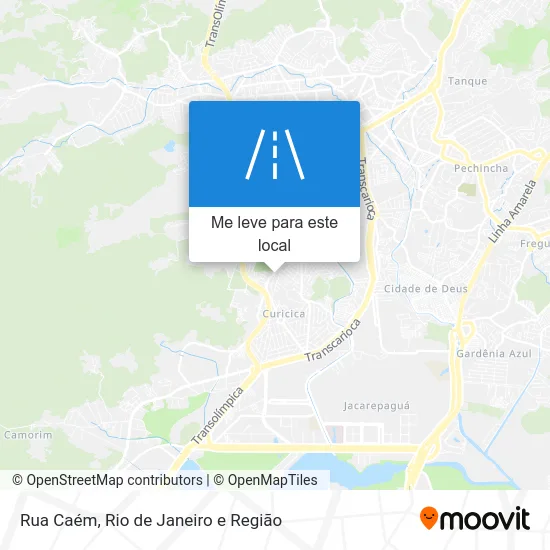 Rua Caém mapa