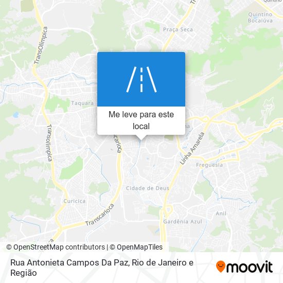 Rua Antonieta Campos Da Paz mapa