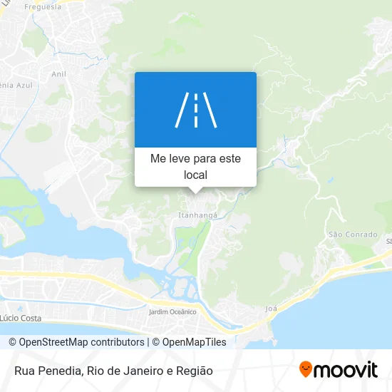 Rua Penedia mapa