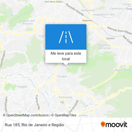 Rua 185 mapa