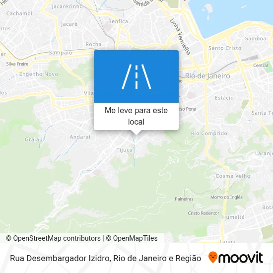Rua Desembargador Izidro mapa