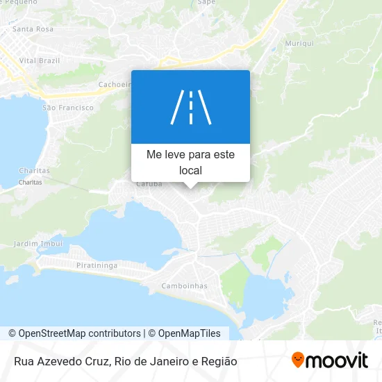 Rua Azevedo Cruz mapa