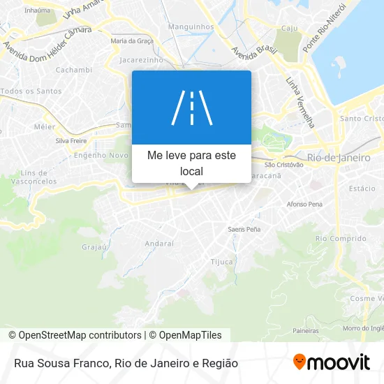 Rua Sousa Franco mapa