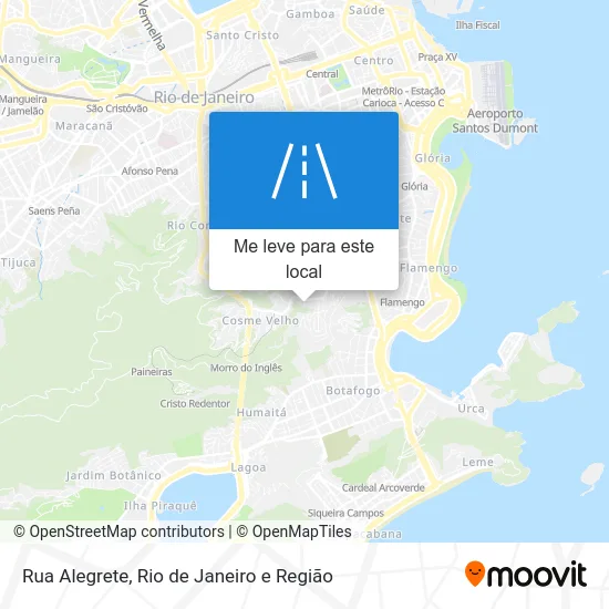 Rua Alegrete mapa