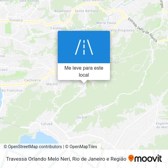 Travessa Orlando Melo Neri mapa