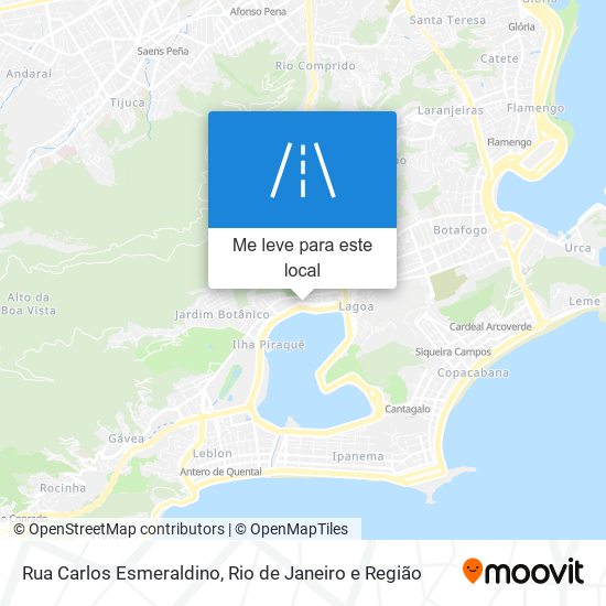 Rua Carlos Esmeraldino mapa