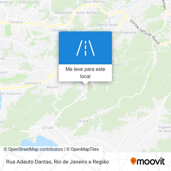 Rua Adauto Dantas mapa