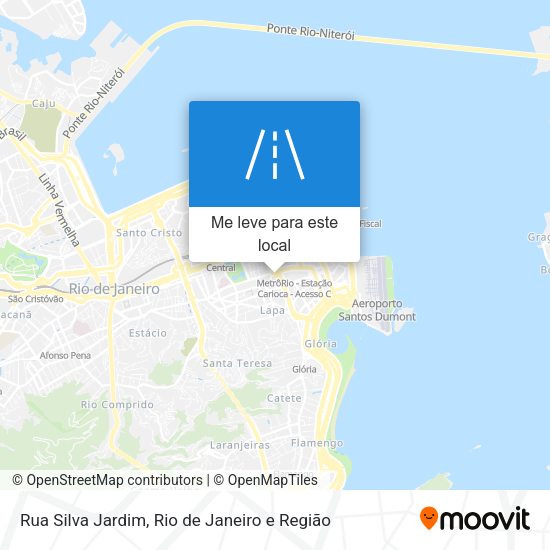 Rua Silva Jardim mapa