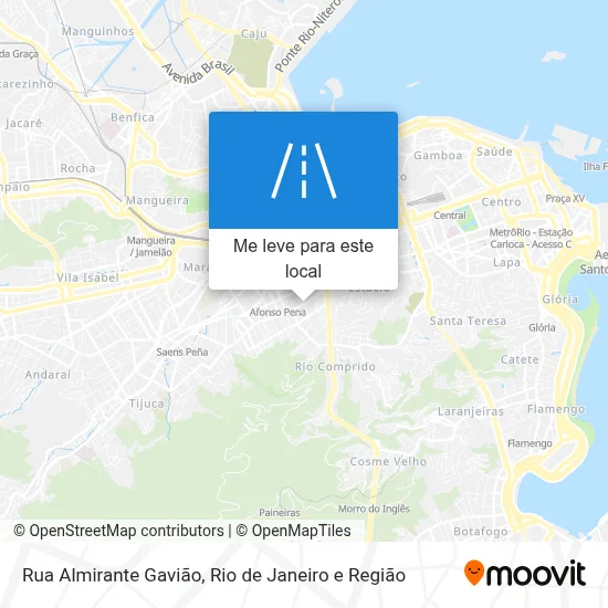 Rua Almirante Gavião mapa
