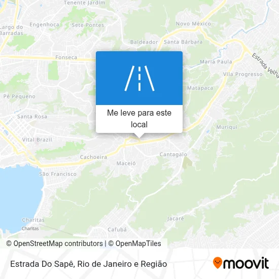 Estrada Do Sapê mapa