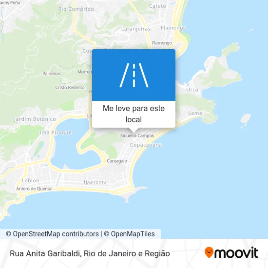 Rua Anita Garibaldi mapa