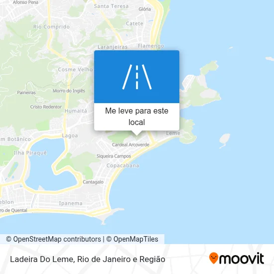 Ladeira Do Leme mapa