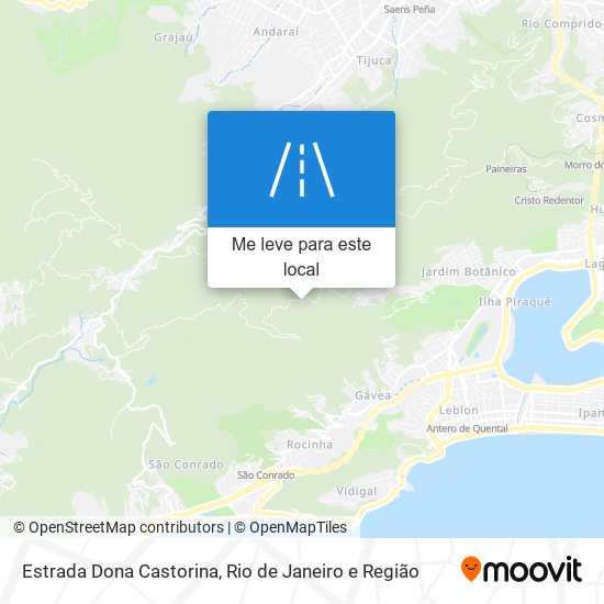 Estrada Dona Castorina mapa