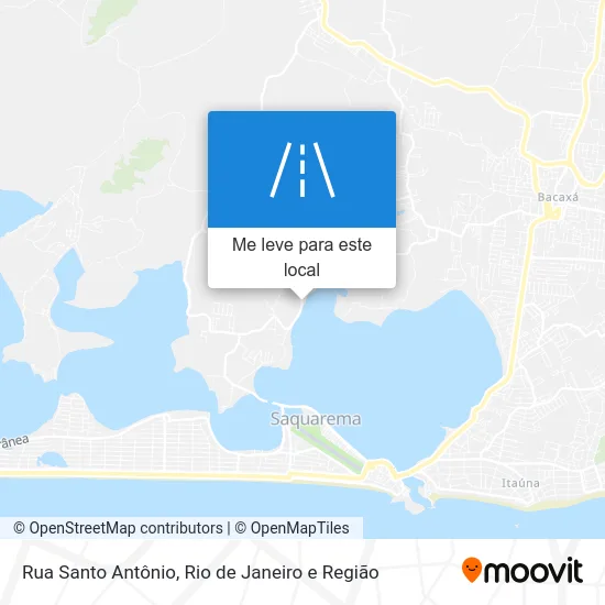 Rua Santo Antônio mapa
