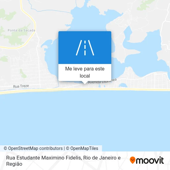 Rua Estudante Maximino Fidelis mapa
