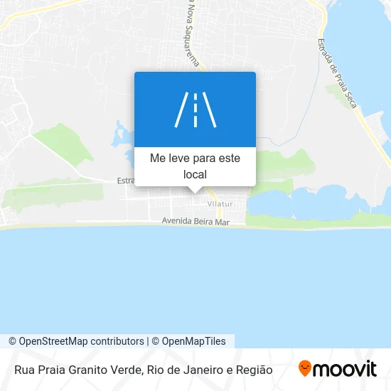 Rua Praia Granito Verde mapa