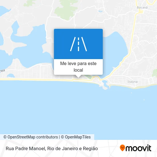 Rua Padre Manoel mapa